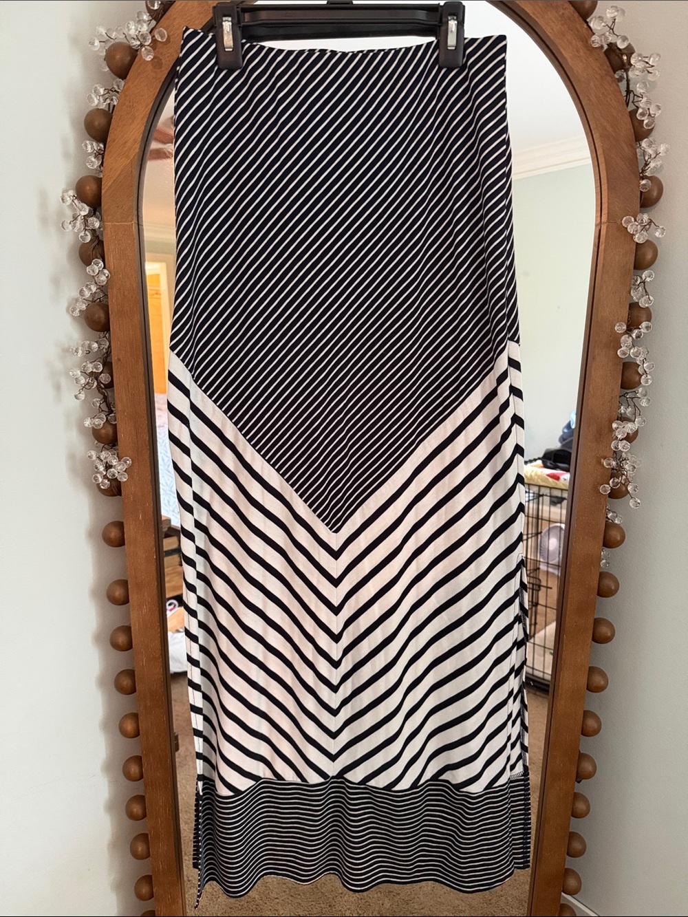 The Limited Black and White Striped Top
